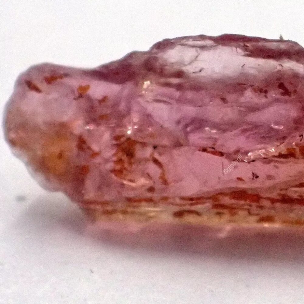 4.90 Cts Brazilian Imperial Topaz Loose Gemstone Sphere Astrology Rough 16x7 mm - Picture 5 of 6